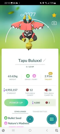 Pokemon Go Legendary Tapu Bulu ( XXL) ( Normal ) - Image 1