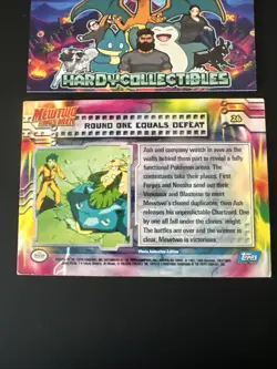 Mewtwo Strikes Back Pokemon Topps Round One Equals Defeat No.26 Holo Foil 1st ED - Image 4