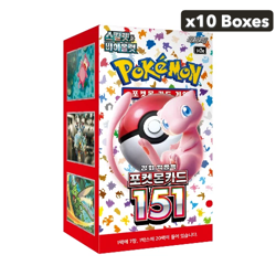 [10 boxes] Pokemon Korean 151 [sv2a] Booster Box (20 Packs) - New & Sealed - Image 1