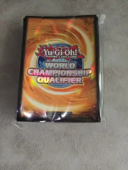 Yugioh WCQ World Championship Qualifier 2015 Sleeves Yellow UNUSED SEALED - Image 1