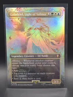 MTG - Galadriel, Light of Valinor - FOIL - LTC 498 - Mythic - 2GWU - NM - Image 1