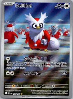 Pokemon TCG Delibird Illustration Rare ME01: Mega Evolution 152/132 NM - Image 1