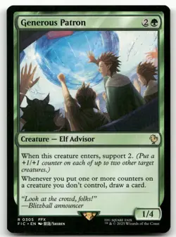 Generous Patron #305 (NM) Final Fantasy FIC Magic MTG - Image 1