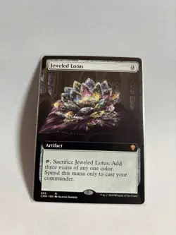 Jeweled Lotus Commander Masters extended art Card Near Mint Condition - Image 1
