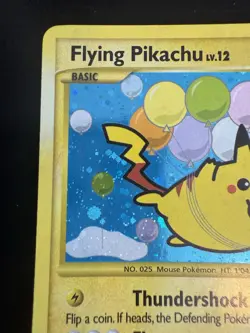 Pokemon TCG Rising Rivals Flying Pikachu Card 113/111 Secret Holo Rare - Image 3