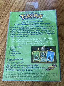 Pokemon Factory Sealed OVERGROWTH THEME DECK Base Set NEW SEALED 1999 WOTC - Image 4