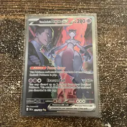 Pokemon TCG Team Rockets Mewtwo EX Special Illustration Destined Rivals - Image 1
