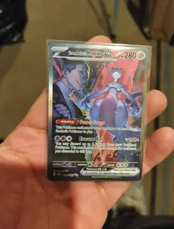 Pokemon TCG Team Rockets Mewtwo EX 231/182 Special Illustration Destined Rivals - Image 1