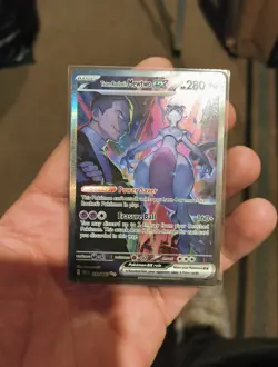 Pokemon TCG Team Rockets Mewtwo EX 231/182 Special Illustration Destined Rivals - Image 4