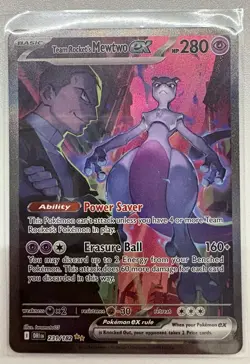 Pokemon TCG Team Rockets Mewtwo EX Special Illustration Destined Rivals - Image 1