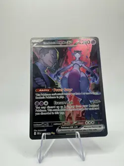 Pokemon TCG Team Rockets Mewtwo EX Special Illustration Destined Rivals Holo NM - Image 4