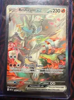 Reshiram EX 166/086 English SIR White Flare MINT Pack Fresh Pokemon TCG Card - Image 3