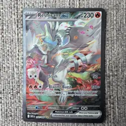 Reshiram EX 166/086 English SIR White Flare MINT Pack Fresh Pokemon TCG Card - Image 2
