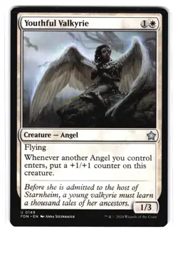 Youthful Valkyrie U Foundations 149 NM MTG Magic - Image 1