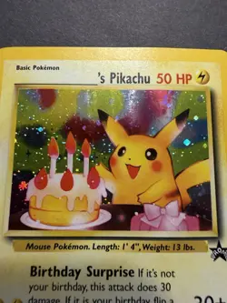 Pokemon TCG Wotc Promo ______'s Pikachu 24/53 Holo Card English - Image 3