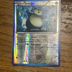 Snorlax 101/135 B&W Plasma Storm Reverse Holo Ultra Rare 2012 Pokemon Card HP - Image 3