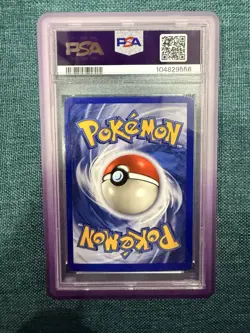 1999 Pokemon TCG Alakazam Base Set Holo Unlimited Rare Card 1/102 PSA NM-MT 8 - Image 2