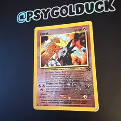Entei Black Star Movie Promo 34 English Heavy Play Pokemon TCG - Image 3