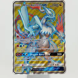 Pokemon TCG White Kyurem GX SM141 Black Star Promo Sun & Moon JUMBO Card NM - Image 2