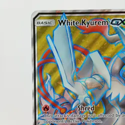Pokemon TCG White Kyurem GX SM141 Black Star Promo Sun & Moon JUMBO Card NM - Image 3