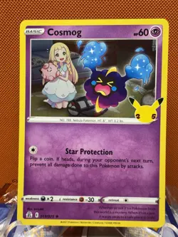 Pokemon TCG Cosmog Celebrations 013/025 Holo Holo Rare NM 1488 - Image 1