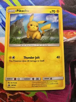 Pokemon TCG Sun & Moon Black Star Holo Pikachu SM183 NM Mint Condition 2019 - Image 2