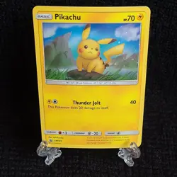 Pokemon TCG Sun & Moon Pikachu SM183 Black Star Promo Cosmos Holo NM! - Image 3