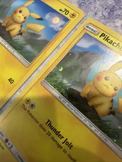 Pokemon TCG Sun & Moon Pikachu SM183 Black Star Promo Cosmos Holo 2 Pack NM 🌀 - Image 4