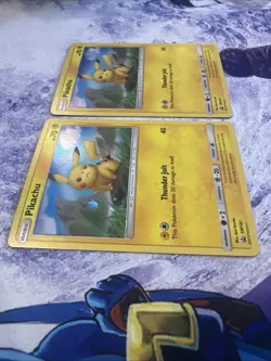 Pokemon TCG Sun & Moon Pikachu SM183 Black Star Promo Cosmos Holo 2 Pack NM 🌀 - Image 5