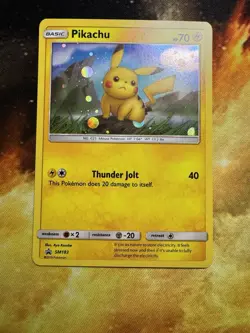 🌀Cosmos Swirl🌀 Pikachu SM183 Black Star Promo Holo Pokemon TCG Sun & Moon NM - Image 3
