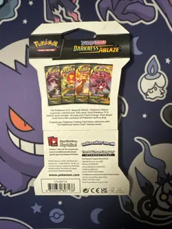 Pokemon Sword and Shield Darkness Ablaze Sleeved Booster Pack - Image 2