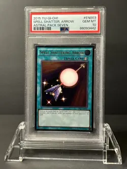 Yugioh Spell Shattering Arrow AP07 - EN003 Ultimate Rare PSA 10 - Image 1