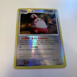 Happiny 52/123 Reverse Holo Stamped Mysterious Treasures Pokemon TCG 2007 - Image 1