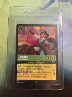 Disney Lorcana - Jasmine Royal Commodore 84/204 Raised Foil Azurite Sea NM - Image 1