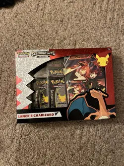 New Sealed Pokemon TCG 25th Ann. Celebrations Collection Lance's Charizard V Box 820650101625 - Image 2