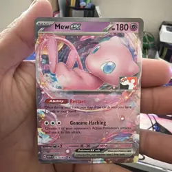 Mew EX 151/165 Holo Stamped Prize Pack Series Pokemon TCG Card - Image 1