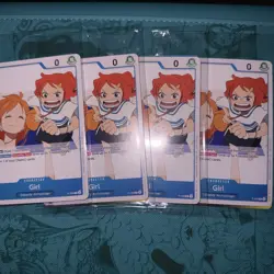 4x One Piece TCG P-096 Girl Pre-Release Promo - English - Sealed - Image 1