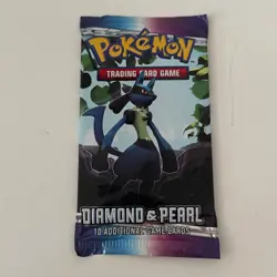 Pokemon Trading Card Game Diamond and Pearl Lucario Booster Pack New Sealed - Image 1