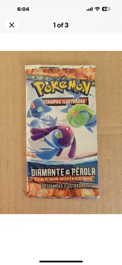 Pokemon Booster Pack x4 Diamond And Pearl Portuguese X4 random packs - Image 1