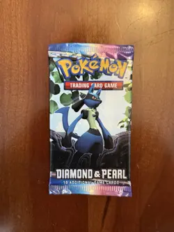 Pokemon 2007 Diamond and Pearl Base Set Booster Pack Sealed, Lucario Art - Image 2