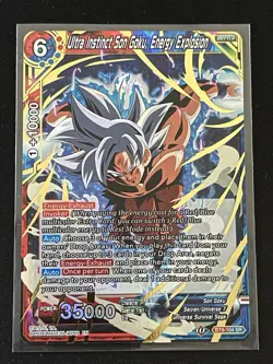 Dragon Ball Super Ultra Instinct Son Goku Energy Explosion SR Foil Card BT9 - Image 1