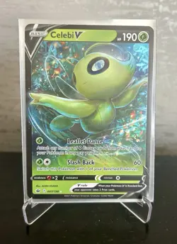 2021 Pokemon Sword & Shield Chilling Reign Celebi V 007/198 Ultra Rare - Image 1