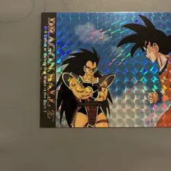 Dragon Ball Z 1996 Funimation TCG CCG Holo Card Rare #07 Goku Raditz LP Vintage - Image 5
