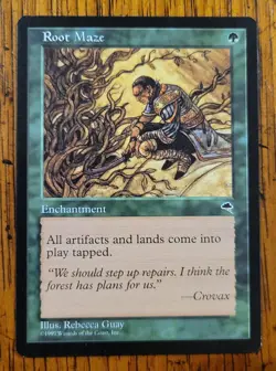 Root Maze x1 MTG Tempest Magic Light Play LP English - Image 1