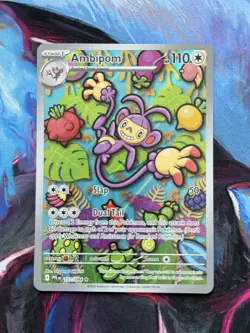 Pokemon TCG Mega Evolutions Phantasmal Flames Ambipom 107/094 Illustration Rare - Image 1