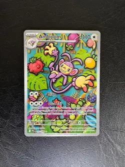 Pokemon TCG Mega Evolutions Phantasmal Flames Ambipom 107/094 Illustration Rare - Image 1