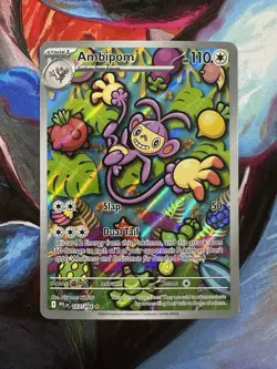 Pokemon TCG Mega Evolutions Phantasmal Flames Ambipom 107/094 Illustration Rare - Image 1