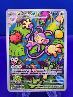 Pokemon TCG Mega Evolutions Phantasmal Flames Ambipom 107/094 Illustration Rare - Image 1
