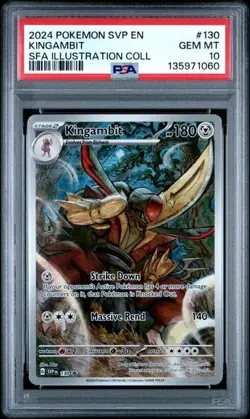 2024 POKEMON SVP EN-SV BLACK STAR PROMO #130 KINGAMBIT PSA 10 - Image 1