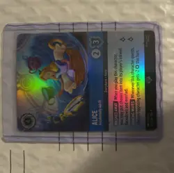 Disney Lorcana Fabled ALICE Accidentally Adrift Epic Holo Foil #217/204 - Image 1
